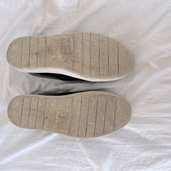 Vince Black leather slip on sneakers - Picture 5 of 5